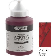 Bigpoint Akrilik Boya 500 ml Crimson 315