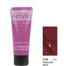 Bigpoint Akrilik Boya 75 ml Phoenix Red 318