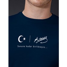 TP Shop Unisex Slimfıt Tişört, Türkiye ve Atatürk Sevdalılarına, Sonuna Kadar Birlikteyiz.