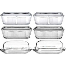 Paşabahçe Basic Frigo 6lı Cam Kahvaltılık Tereyağlık Seti