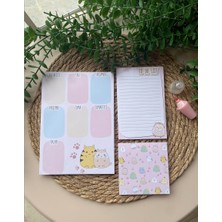 Steplanner Sevimli Hayvanlar Notepad memopad Not Defter Seti