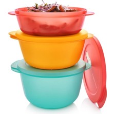 Tupperware Micro Oval Kap 3lü Set Mtk
