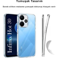 CepStok Infinix Hot 30 Kılıf Şeffaf Kamera Korumalı Esnek Yumuşak Silikon