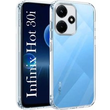 CepStok Infinix Hot 30I Kılıf Şeffaf Kamera Korumalı Esnek Yumuşak Silikon