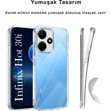 CepStok Infinix Hot 30I Kılıf Şeffaf Kamera Korumalı Esnek Yumuşak Silikon