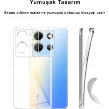 CepStok Infinix Note 30 Kılıf Şeffaf Kamera Korumalı Esnek Yumuşak Silikon