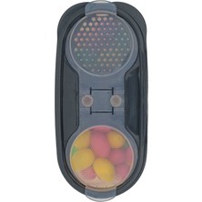 Herza House 7'li Oval Erzak Kabı ( Antrasit Gri )