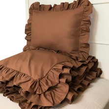 Mundo Lindo Çift Kişilik Fırfırlı  Pamuk 4 Parça Nevresim Takımı
