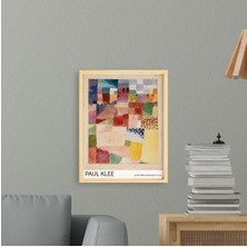 Ayışığı Dizayn Paul Klee Hammamet Doğal Ahşap Çerçeveli Tekli Tablo Seti