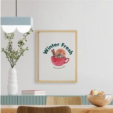 Ayışığı Dizayn Mutfak-Kahve Köşesi3 Doğal Ahşap Çerçeveli Tekli Tablo Seti