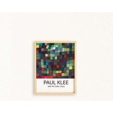 Paul Klee Picture Doğal Ahşap Çerçeveli Tekli Tablo Seti