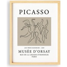 Ayışığı Dizayn Pablo Picasso Danseurs Doğal Ahşap Çerçeveli Tekli Tablo Seti