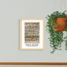 Ayışığı Dizayn Paul Klee Garden Doğal Ahşap Çerçeveli Tekli Tablo Seti
