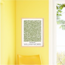 Ayışığı Dizayn William Morris Willow Doğal Ahşap Çerçeveli Tekli Tablo Seti