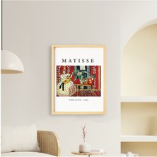 Ayışığı Dizayn Henri Matisse Lute Doğal Ahşap Çerçeveli Tekli Tablo Seti