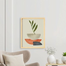 Ayışığı Dizayn Bohem-Existence2-Varoluş Doğal Ahşap Çerçeveli Tekli Tablo Seti