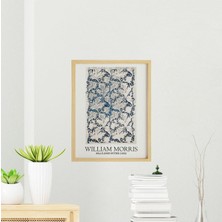 Ayışığı Dizayn William Morris Wallflower Doğal Ahşap Çerçeveli Tekli Tablo Seti