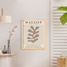 Ayışığı Dizayn Henri Matisse Decoupes3 Doğal Ahşap Çerçeveli Tekli Tablo Seti