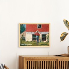 Ayışığı Dizayn Winslow Homer In The Garden Doğal Ahşap Çerçeveli Tekli Tablo Seti