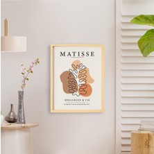Ayışığı Dizayn Henri Matisse Decoupes2 Doğal Ahşap Çerçeveli Tekli Tablo Seti