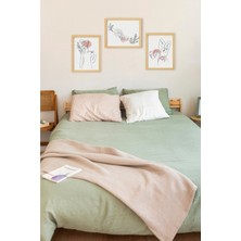 Ayışığı Dizayn Bohem & Iskandinav Doğal Ahşap Çerçeveli 3'lü Tablo Seti