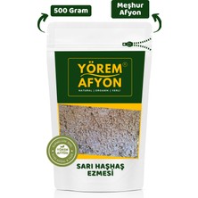 Yörem Afyon Meşhur Afyonkarahisar  Doğal Sarı Haşhaş Ezmesi Kahvaltılık  500 gr