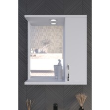 Akt Home Banyo Dolabı 65CM %100MDF Aynalı-Led Spotlu