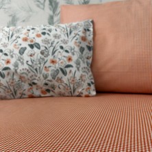 Mundo Lindo Pamuk Pötikare Bebek Lastiksiz 2 Parça Çarşaf Seti Tarçın