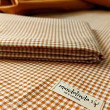 Mundo Lindo Pamuk Pötikare Tek Kişilik Lastiksiz 2 Parça Çarşaf Seti Açık Tarçın