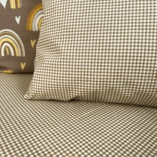 Mundo Lindo Pamuk Pötikare Tek Kişilik Lastiksiz 2 Parça Çarşaf Seti Latte