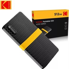 Kodak X200 Taşınabilir SSD Disk 512GB. Süper Hızlı Yeni Nesil Son Teknoloji