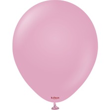 Kidspartim Retro Toz Pembe Pastel Balon 5 Li