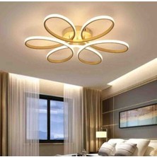 St Aydınlatma Luxor Eskitme Gövde Rengi Beyaz Led Işık Plafonyer 60 cm Avize