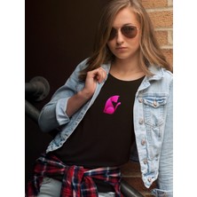 Tp Shop Kadın T-Shirt Pembe Kedi