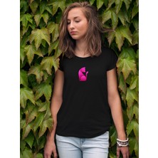 Tp Shop Kadın T-Shirt Pembe Kedi