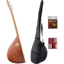 Sultan Instruments Kısa Sap Solak Bağlama Tam Set + Kılıf, Yedek Tel, Tezene