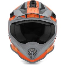 Acerbis Impact Steel Çocuk Kask Turuncu Gri