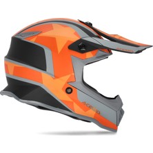 Acerbis Impact Steel Çocuk Kask Turuncu Gri