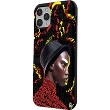 Casen iPhone 11 Pro Max Milano Tasarımlı Siyah Renkli Silikon Telefon Kılıfı