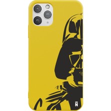 Casen iPhone 11 Pro Max Darth Vader Tasarımlı Sarı Renkli Silikon Telefon Kılıfı