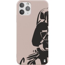 Casen iPhone 11 Pro Max Darth Vader Tasarımlı Pudra Pembe Renkli Silikon Telefon Kılıfı