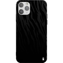 Casen iPhone 11 Pro Max Leopar Tasarımlı Siyah Renkli Silikon Telefon Kılıfı
