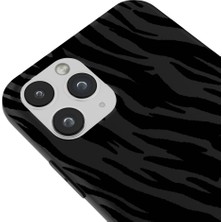 Casen iPhone 11 Pro Max Leopar Tasarımlı Siyah Renkli Silikon Telefon Kılıfı