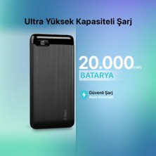 Ttec Şarj Akım Korumalı LED Ekranlı 10.5W 20.000 Mah Powerbank Iphone Samsung Huawei Şarj Powerbank