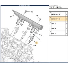 Bosch Benzin Enjektörü 208 2008 301 308 3008 508 5008 1,2 Vtı (0280157127-9676017480)