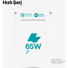 Ttec Super Şarj Pd/qc 3mt 65W Type C Şarj Kablosu Samsung Huawei Iphone 15 15 Pro Max Şarj Kablo