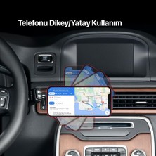 Ttec Kablo Yerli Ultra Mıknatıs Havalandırma Araç Içi Telefon Tutucu Yatay Dikey Kullanım