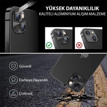 Coofbe 3D Hd Görüntü Tempered Metal Iphone 15 Kamera Koruma Camı Iphone 15 Plus Kamera Lens Koruma