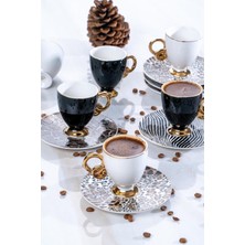 Acar Brute 6lı Porselen Kahve Fincan Takımı