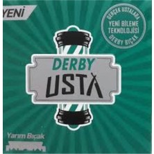 Derby Usta Yarım Jilet 100'LÜ Hassas Cilt Dostu Erkekler İçin Ergonomik Tasarımlı